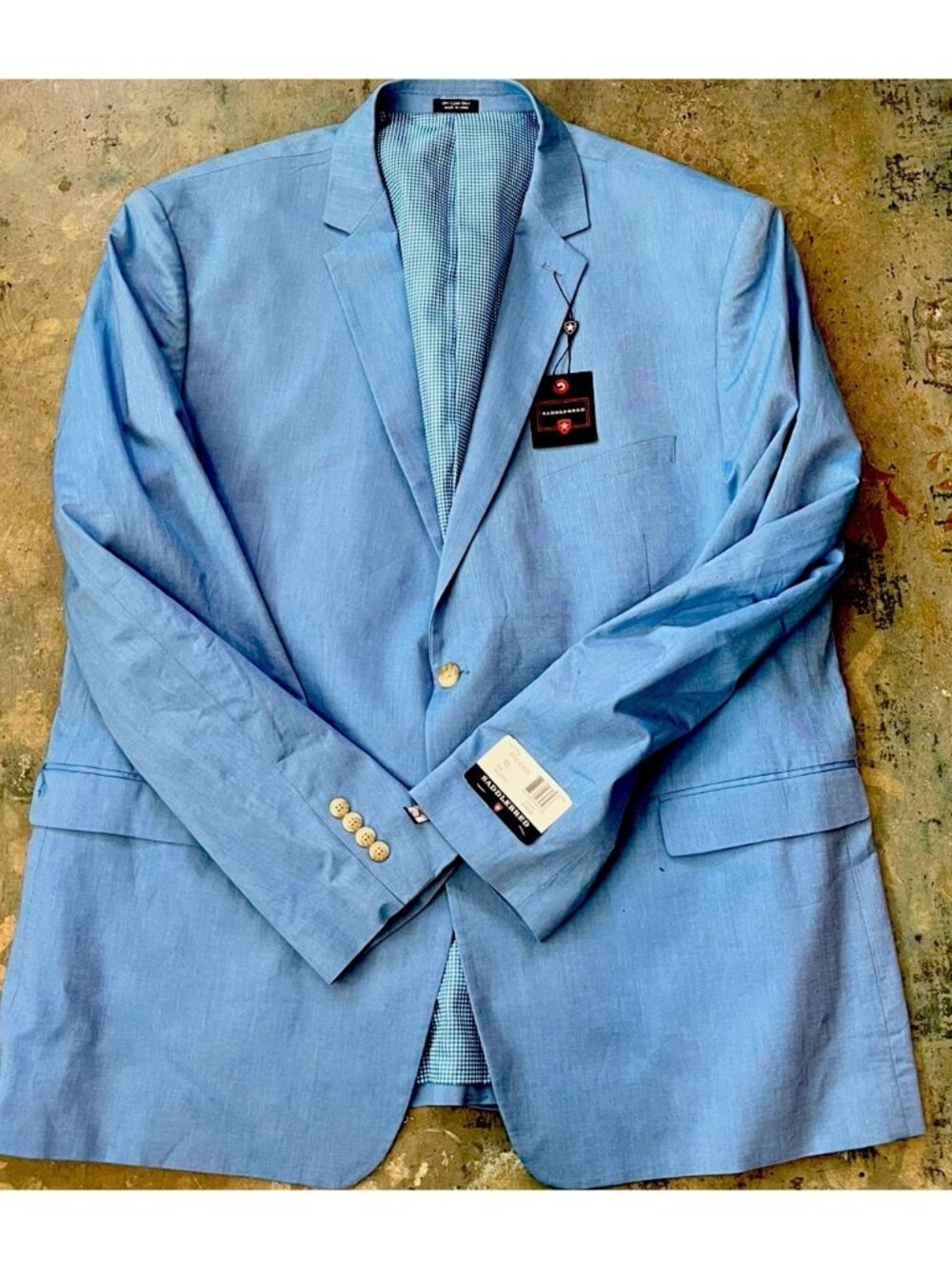 Saddlebred Blazer Sport Coat Mens Big Tall Summer Resort Casual Career NEW 52 L
